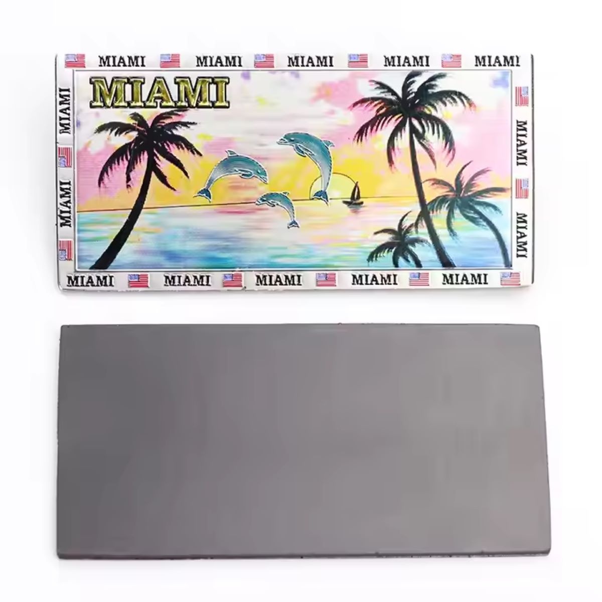 Personalized Designs Shape Beach Tourist Souvenirs Customized Aluminum Foil Fridge Magnet