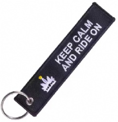 Bespoke Fabric Keyring Customized Metal Keychain