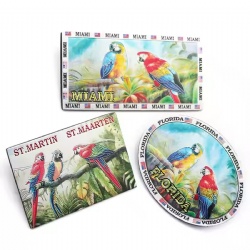 Personalized Designs Shape Beach Tourist Souvenirs Customized Aluminum Foil Fridge Magnet