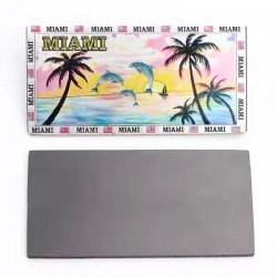 Personalized Designs Shape Beach Tourist Souvenirs Customized Aluminum Foil Fridge Magnet