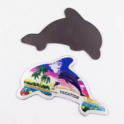 Wholesale Customised logo Shape Turtle Shape Beach Souvenir Tourist Aluminum Foil Refrigerator Magnet for Fridge