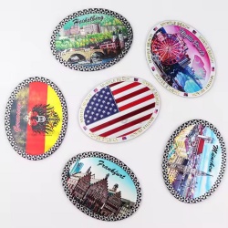 Hot Sale Custom Logo Countries City Tourist Souvenir Soft Magnet Aluminum Foil 3D Fridge Magnets