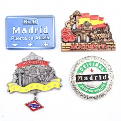 Spain Tourist Souvenirs Magnets for Fridge Custom Refrigerator Magnet 3d Metal Fridge Magnet Customised