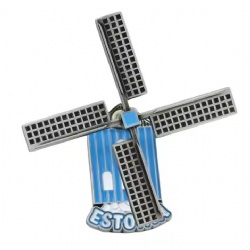 Factory Custom Design Windmill Estonia City Tourist Souvenirs Metal 3D Ref Fridge Magnets