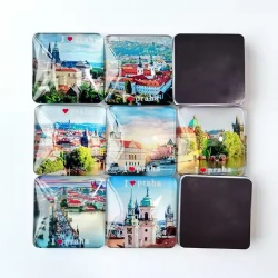 Glass refrigerator sticker magnet rubber soft magnetic diy resin fridge making photo magnet tourism square magnetic magnets