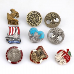 Wholesale Custom Iron Embossment Tourist Souvenir Lapel Pin